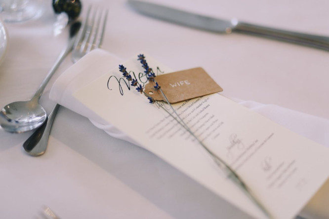 menu de mariage
